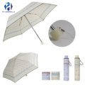 3 Fold Manual Open Lady Fashion Umbrella with Lace Edge